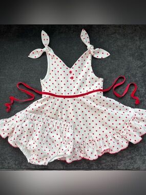 Hummingbird Children’s Clothing Polka Dot Dress Size 3